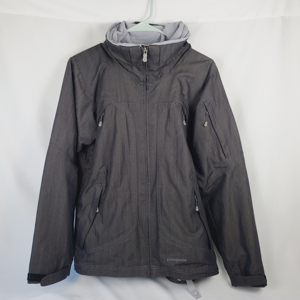 VTG Patagonia Jacket Women's Medium Rubicon Ski Snowboard 2006 Zip Off Hood READ